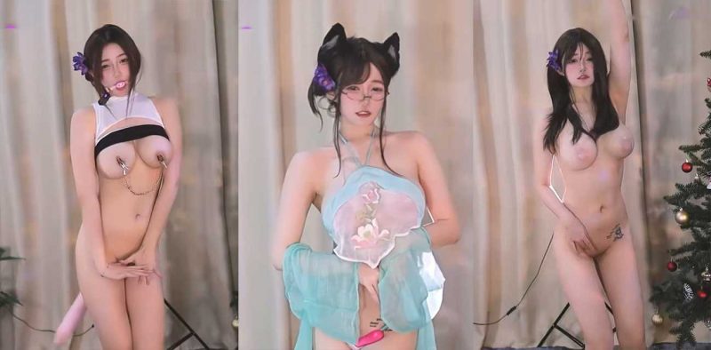台湾福利姬 nide_xiaogou 直播合集流出！百变造型淫骚裸舞 带乳链玩跳蛋自慰！-51吃瓜网