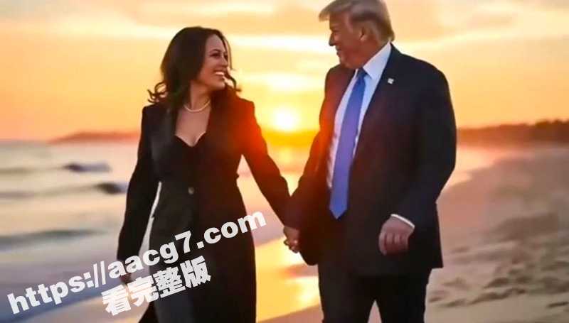 整活网友逆天恶搞 特朗普哈里斯激情热吻 还为其生下了小特朗普 - 51吃瓜网-51吃瓜网